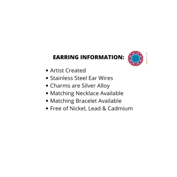 Handcreated Dragon Earrings on Stainless Steel Ear Wires with Green Accents - Picture 4 of 11